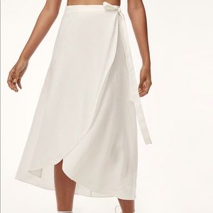 Wilfred Eleta linen wrap skirt